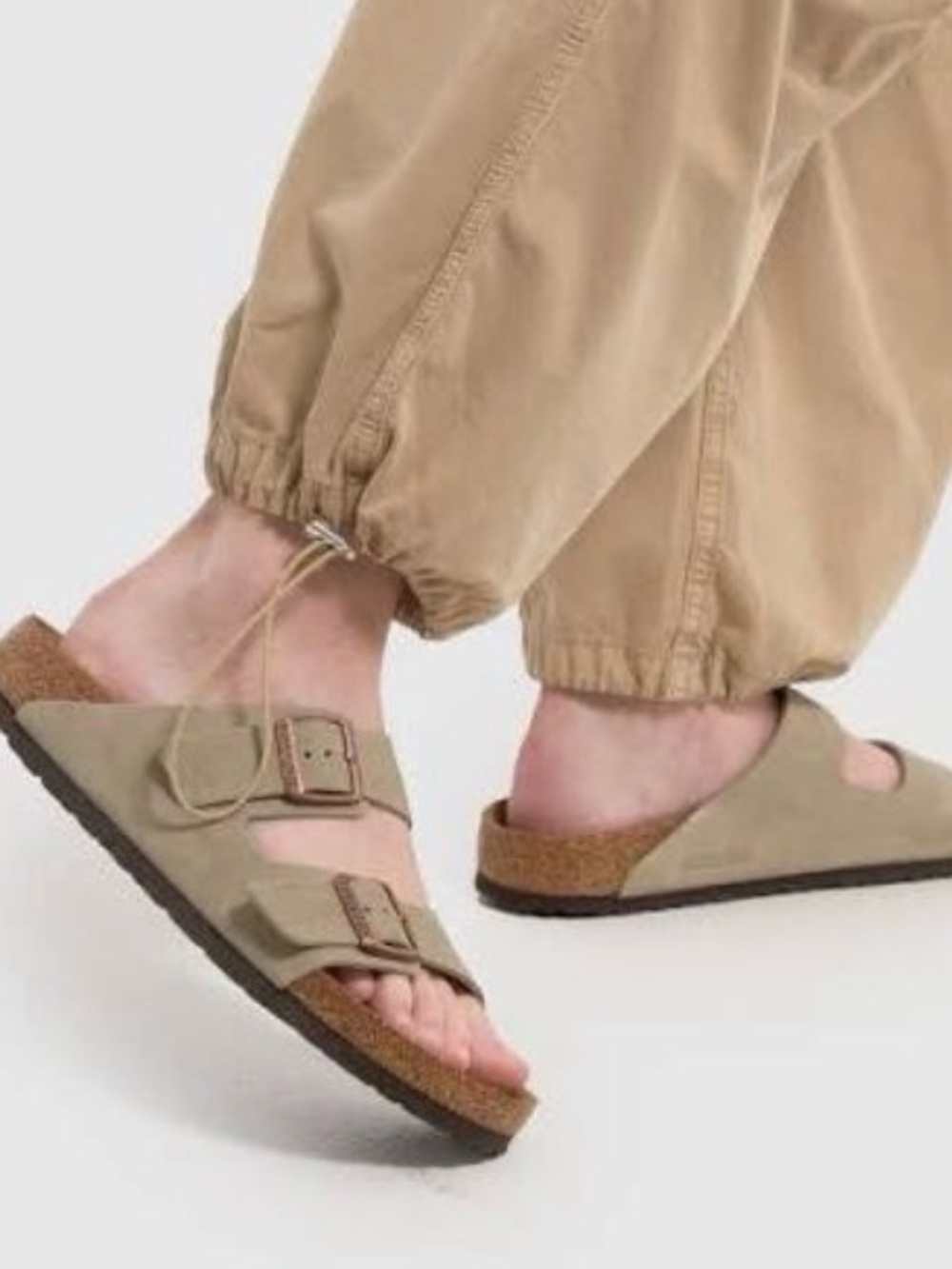 Birkenstock Arizona Taupe suede leather sandals- NEW STRAITS TIMES- authentic